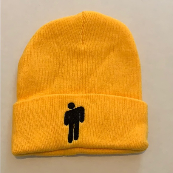 Billie Eilish Yellow Beanie Hat Cap 